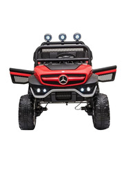 Mercedes Benz Unimog Junior 12V Rideon Electric Car, Red, Ages 3+