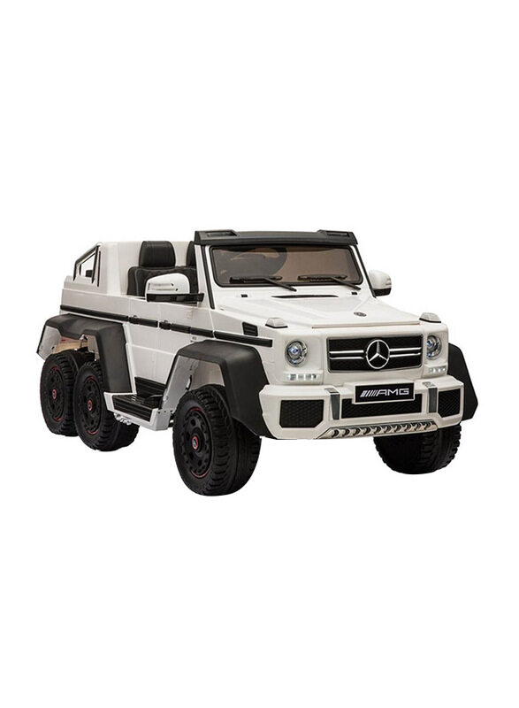 

Mercedes 12V Amg G63 6x6 Ride-on Car, White