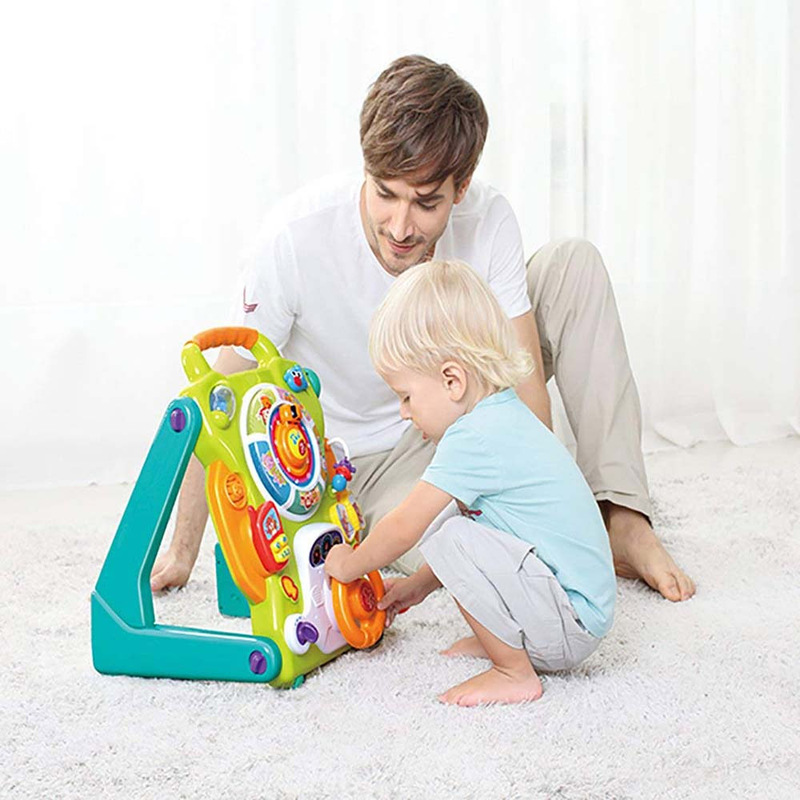 Halo Convertible Baby Activity Table Walker, Multicolour
