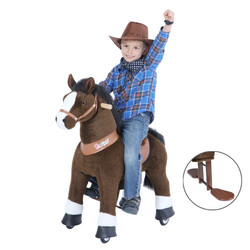 PonyCycle Horse Ride-on ( Chocolate Brown - Medium)