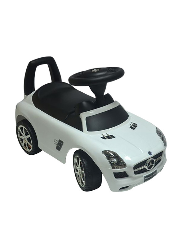 Mercedes Push Car, White