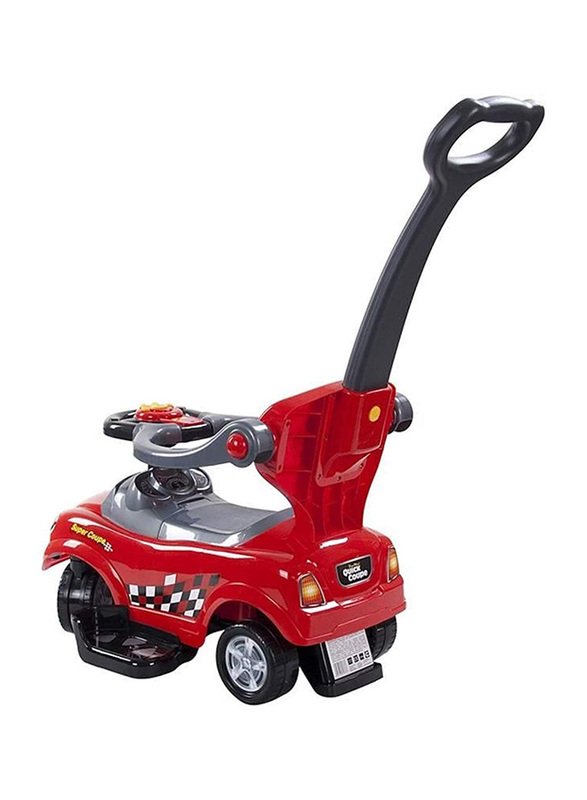 Super Coupe Kids Handle Pusher Car, Red