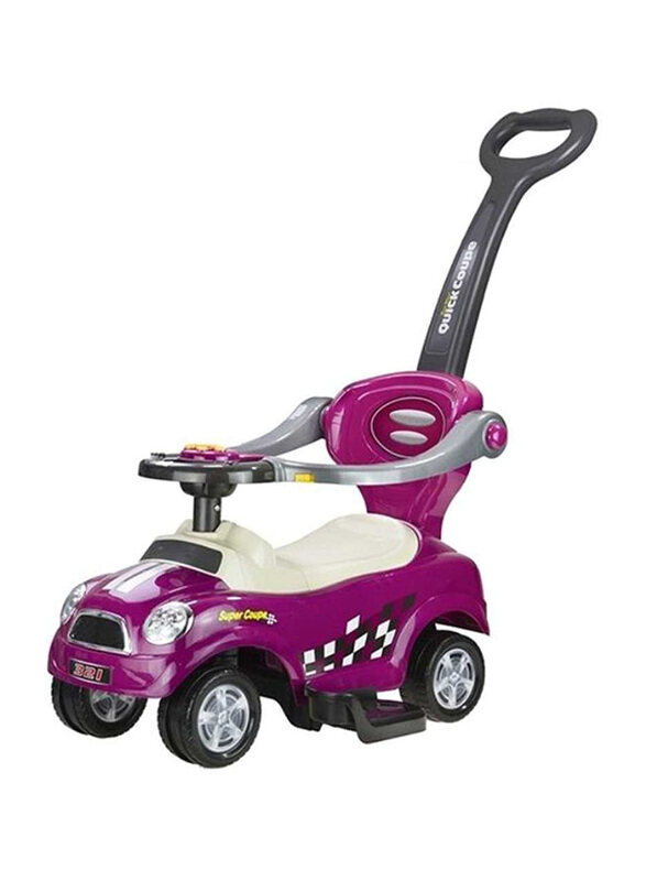 

Super Coupe Kids Handle Pusher Car, Purple