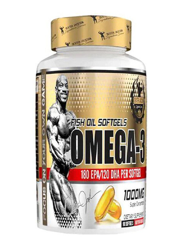 

Dexter Jackson Omega 3 Fish Oil Supplement, 90 Softgels, Unflavoured