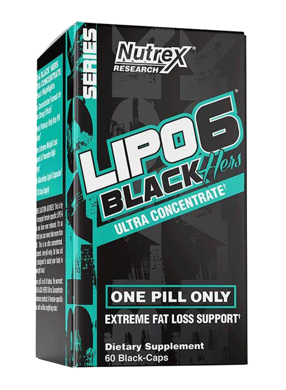 

Nutrex Research Lipo6 Black Hers Ultra Concentrate Supplement, 60 Capsules, Unflavoured