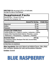 MHP EAA Strong Amino Acids Supplement, 30 Servings, Blue Raspberry