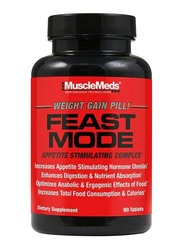 Musclemeds Feast Mode Appetite Stimulating Weight Gain Supplement, 90 Capsules, Unflavoured