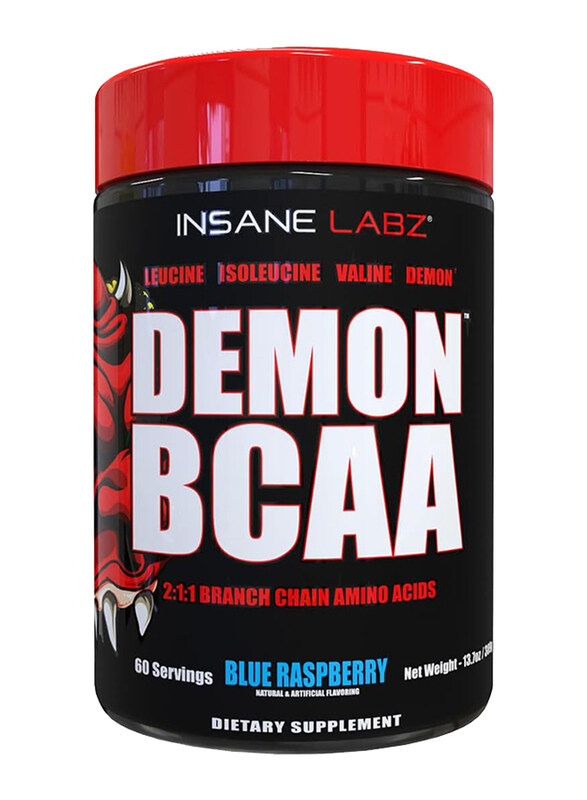 

Insane Labz 60 Servings Demon Bcaa Dietary Supplement, 388g, Blue Raspberry