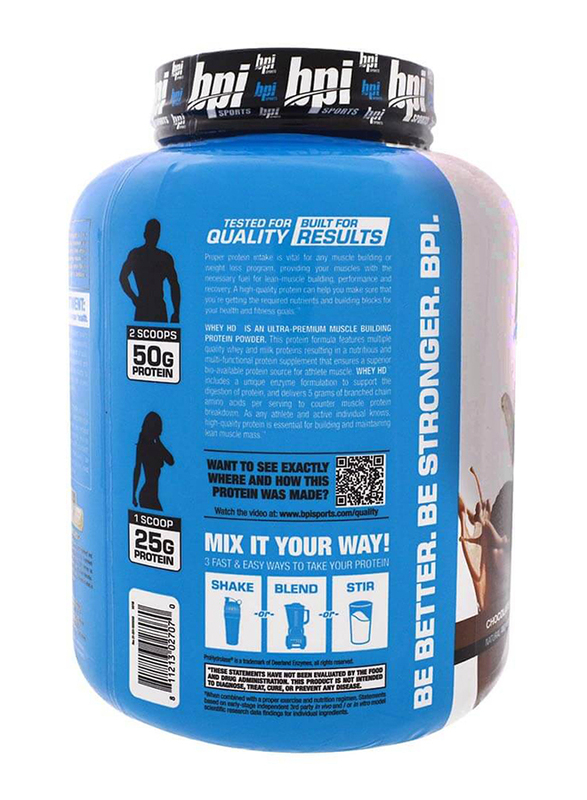 BPI Sports Whey-HD Ultra Premium Protein Powder, 1.91 KG, Chocolate Cookie