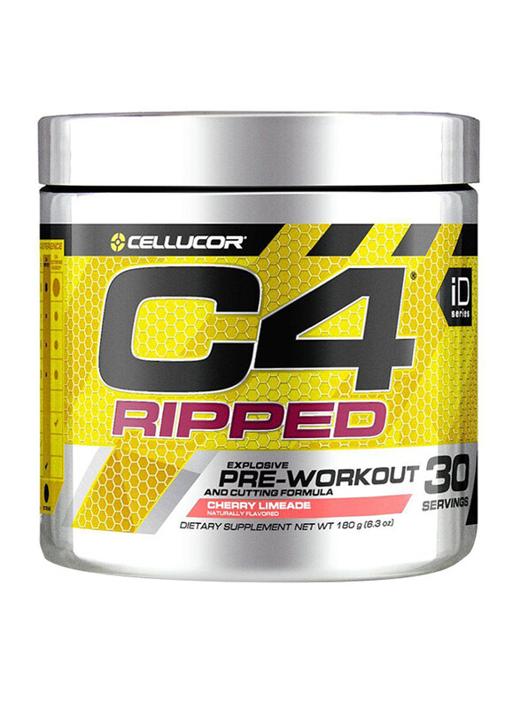

Cellucor C4 Ripped Explosive Pre Workout Powder, 30 Servings, Cherry Limeade