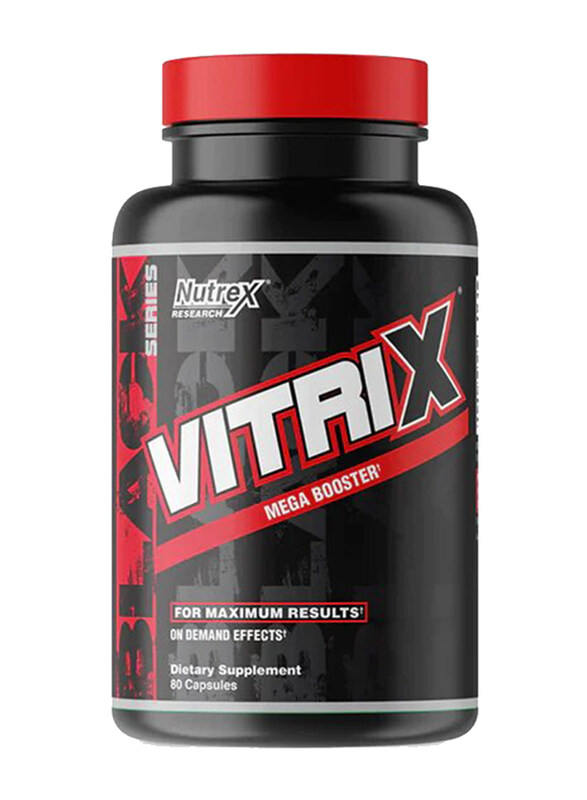 

Nutrex Research Vitrix Men's Mega Booster Supplement, 80 Capsules, Unflavoured