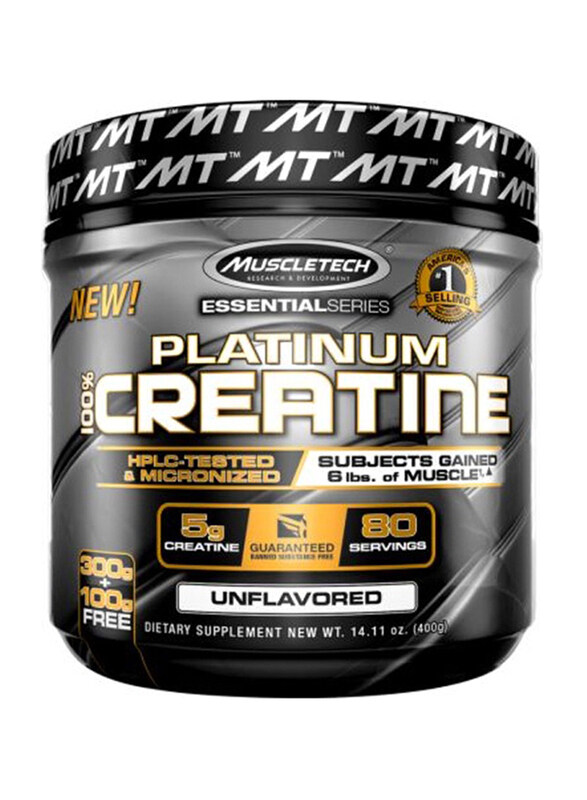 

Muscletech Platinum Creatine Dietary Supplement, 400g, Unflavored