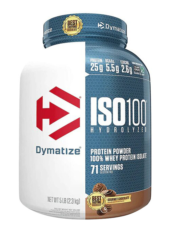 

Dymatize Iso 100 Hydrolysed Protein Powder, 5 Lbs, Gourmet Chocolate