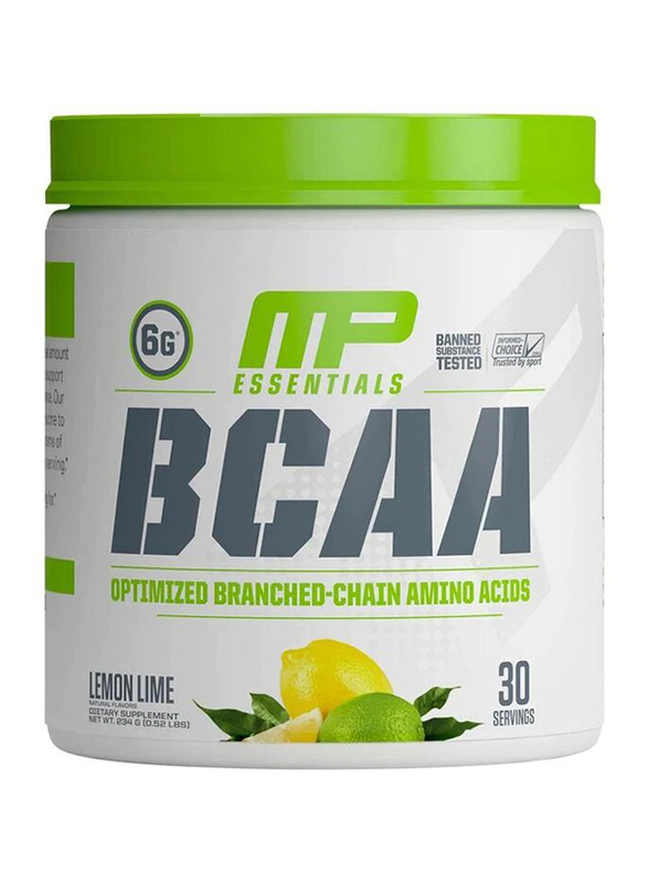 Musclepharm Essentials BCAA Powder, 30 Servings, Lemon Lime