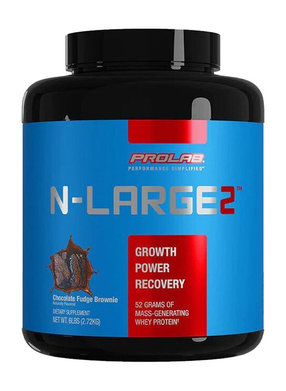 

Prolab N-Large 2 Mass Gainer Supplement, 6 Lbs, Chocolate Fudge