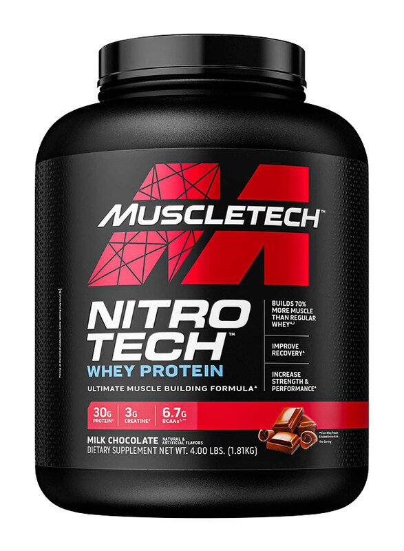 

Muscletech Nitro Tech Whey Protein Dietary Supplement, 1.81 Kg, Milk Chocolate