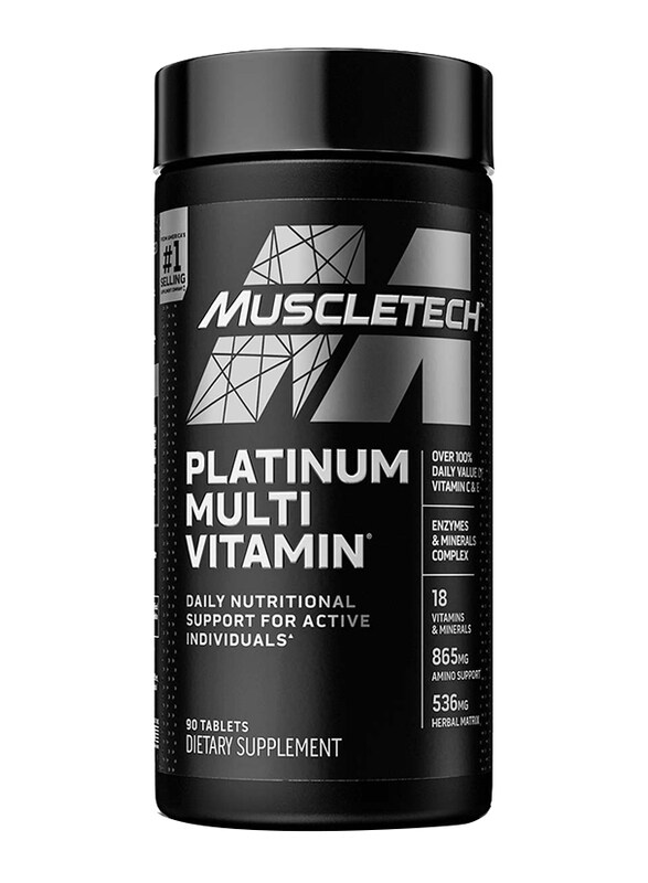 

Muscletech Platinum Multi Vitamin Dietary Supplement, 90 Tablets, Unflavored