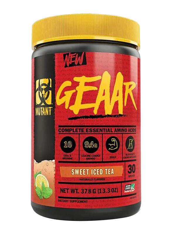 

Mutant Geaar The Complete Essential Amino Acids Supplement, 30 Servings, Iced Tea