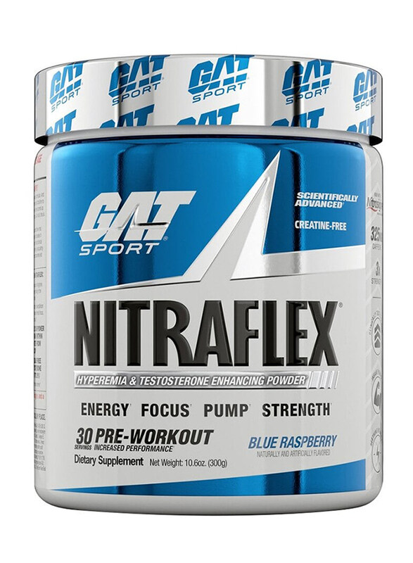 

Gat Sport Nitraflex Pre Workout Supplement, 300gm, Blue Raspberry