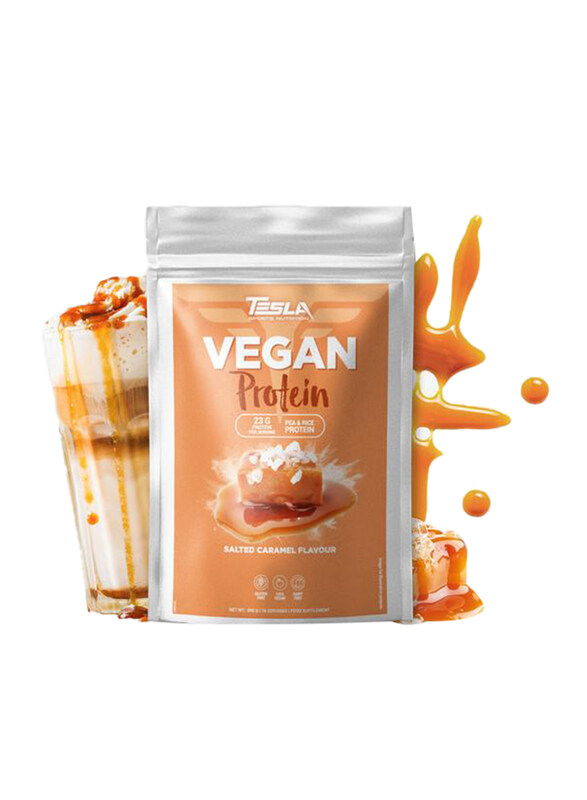 

Tesla Vegan Protein, 16 Servings, Salted Caramel