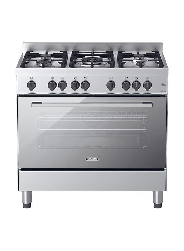

Candy 5 Gas Burners Free Standing Gas Cooker, RGG95HXLPG/1, Grey