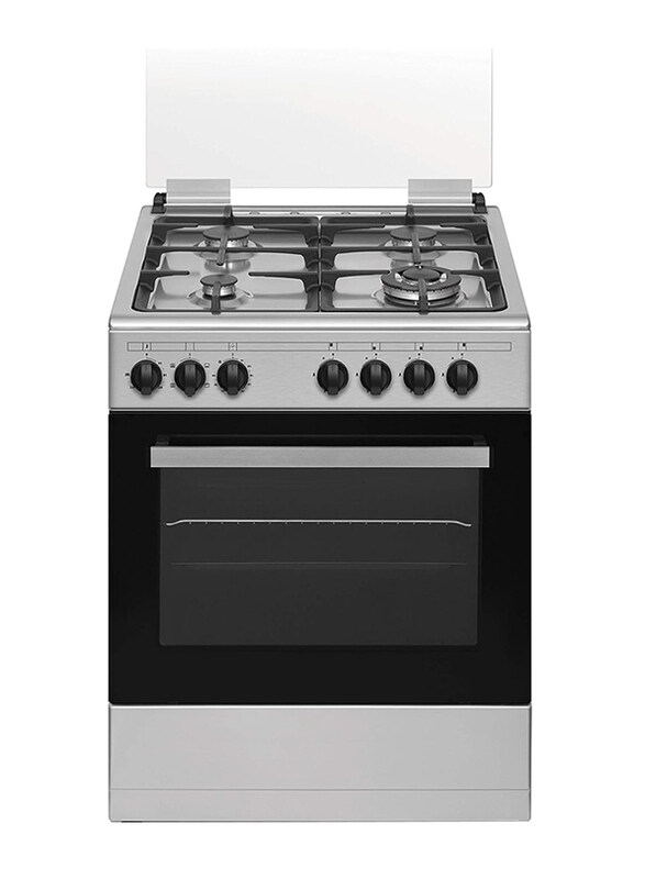 

Candy 4 Gas Burners Free Standing Gas Cooker, Inox-CGG64XLPG, Grey/Black