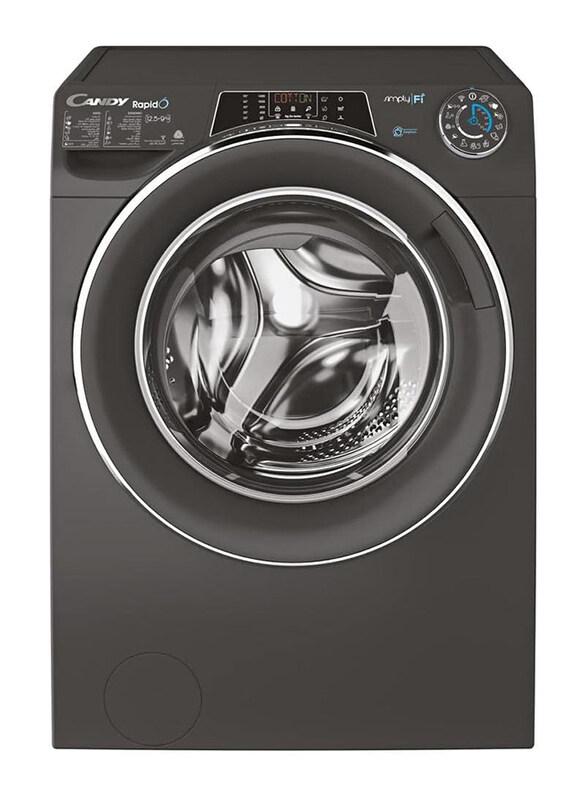 

Candy Rapid O Washer Dryer 12.5kg Wash + 9kg Dry, ROW412596DWMCR19, Anthracite Grey