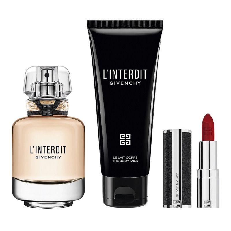 GIVENCHY L'INTERDIT SET EDP 80ML+B/M75ML+LIP/S1.5GR FOR WOMEN