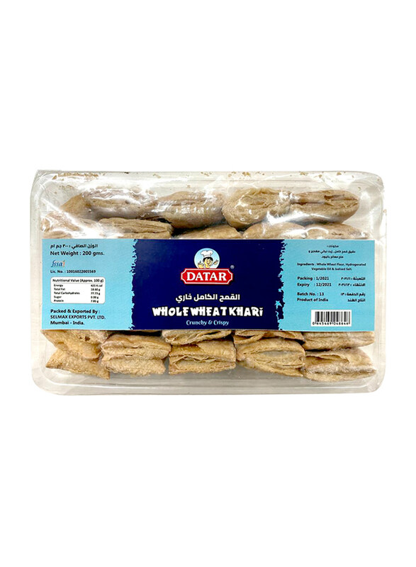 

Datar Whole Wheat Khari, 200g