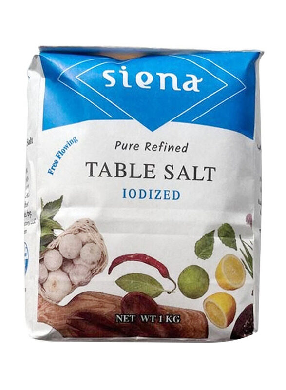 

Siena Pure Refined Table Salt Iodised, 1 Kg