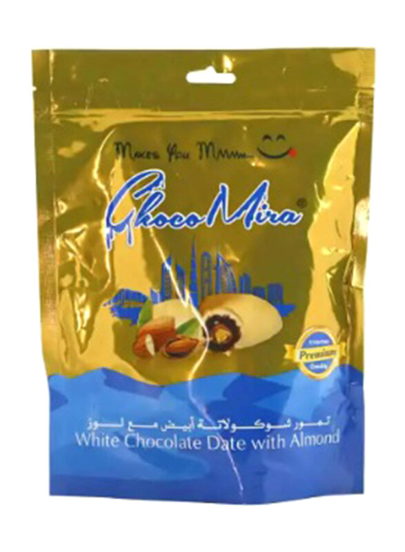 

Chocomira White Milk Chocolate Dates with Almond, 300g