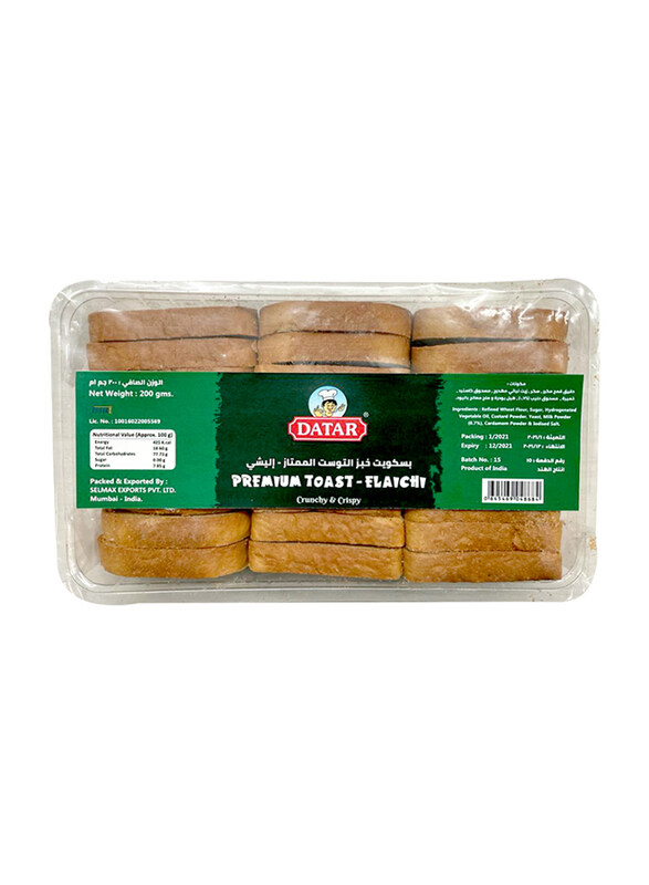 

Datar Premium Toast Elaichi, 200g