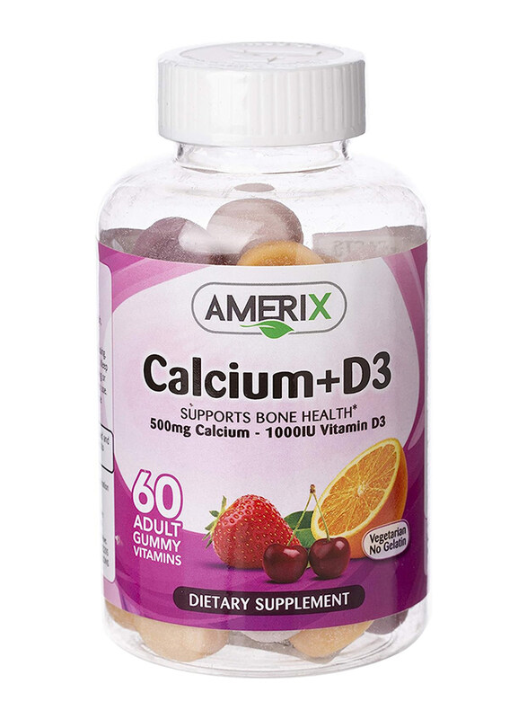 

Amerix Calcium + D3 Adult Dietary Supplement, 60 Gummies