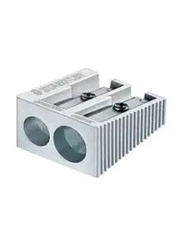 Staedtler Metallic Double Hole Pencil Sharpener, ST-510-20, Silver