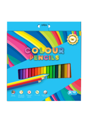 PSI Colour Pencil in Paper Box, 24 Pieces, Multicolour