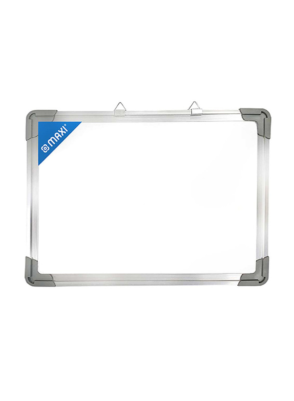 Maxi Single Sided Magnetic White Board, 60 x 90 cm, White