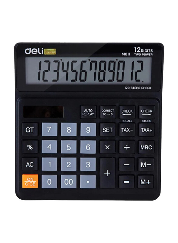 

Deli 12-Digits Calculator, EM01120, Black