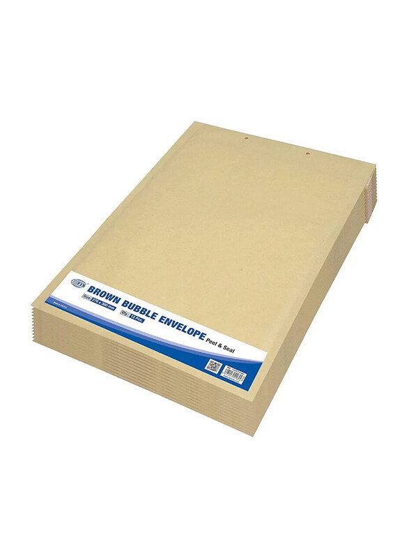 

FIS Peel & Seal Bubble Envelope, 270 x 360mm, Brown