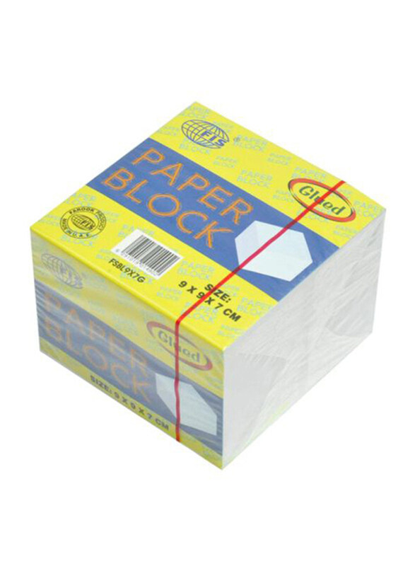 

FIS Glued Paper Block Sticky Notes, 9 x 9 x 7cm