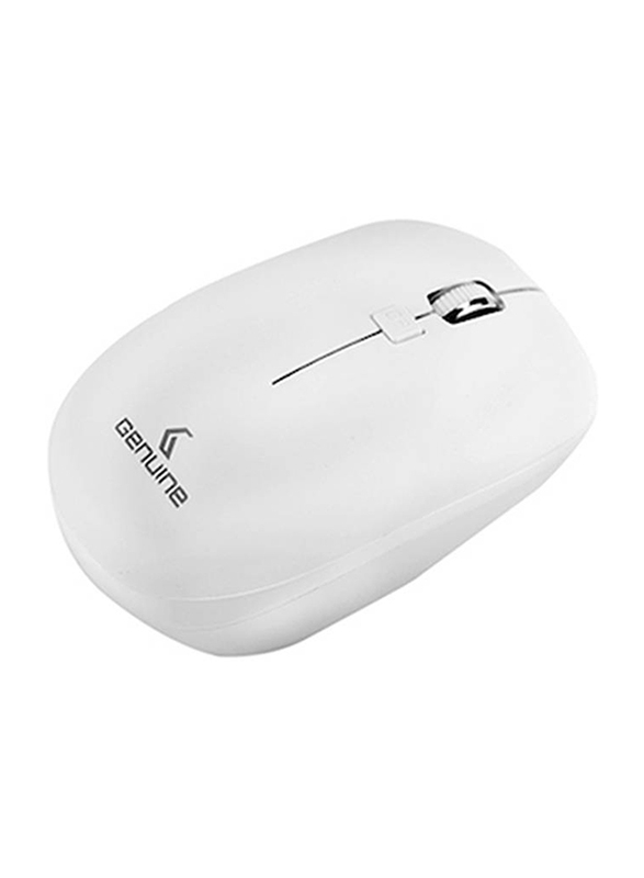 Genuine M7097 Wireless Optical Mouse, White