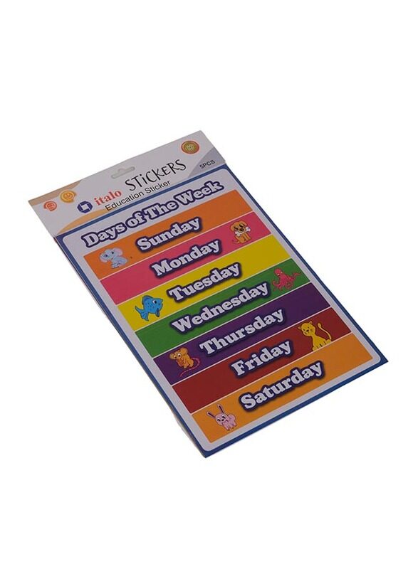 

Italo Days Education Stickers, Multicolour