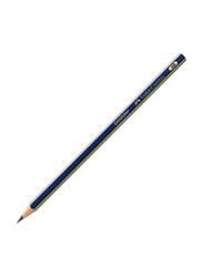 Faber-Castell 12-Piece 3B Gold Graphite Pencil, Blue