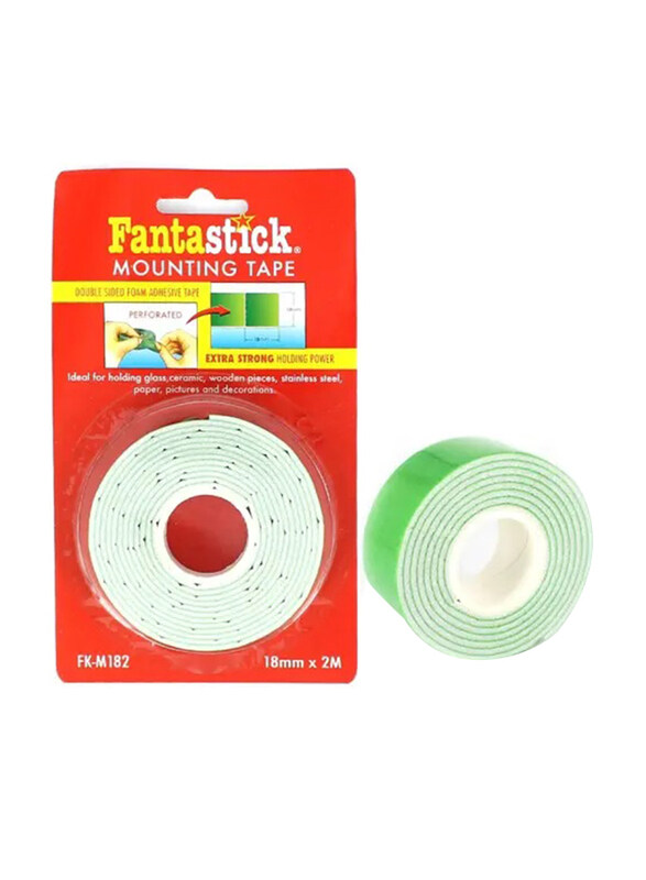 

Fantastick 18mm Double Face Mounting Tape, Fk-M182, Green