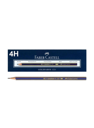 Faber-Castell 12-Piece 4H Gold Graphite Pencil, Blue
