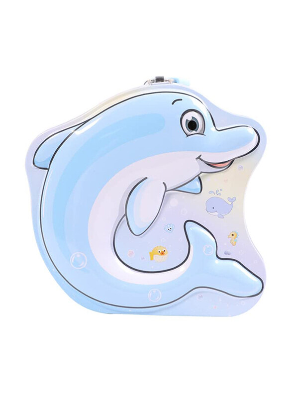 

Temson Money Saving Tin Coin Box, S-107, Blue