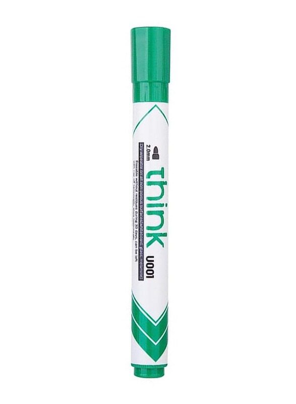 

Deli Think Tip Dry Erase Markers, 2mm, EU00150, Green