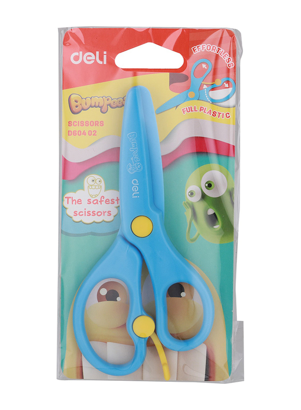 Deli Plastic Scissors, ED 60402, 130mm, Assorted