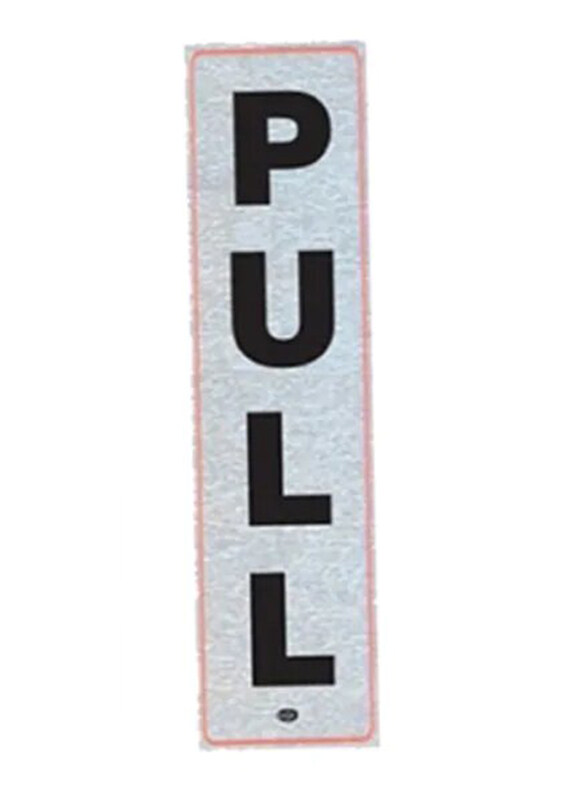 

FIS Vertical Pull Sticker, 17x4 cm, Grey/Black