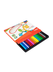 Deli Colour Emotion Plastic Crayon, EC20010, 18 Pieces, Multicolour