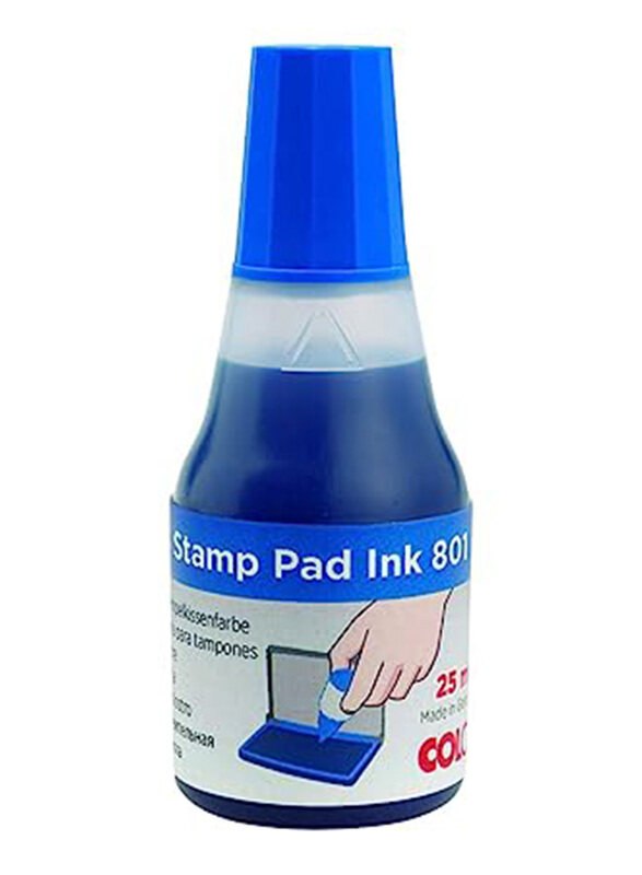 

Colop Stamp Pad Ink 801, 25ml, Blue